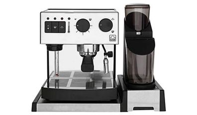 Briel SEG162A Espressomaschine + Kaffeemühle, 40 x 31 x 31 cm Silber Schwarz