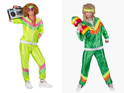Kostüm 80er Jahre Trainingsanzug Jogginganzug Bad Taste Motto Party Karneval