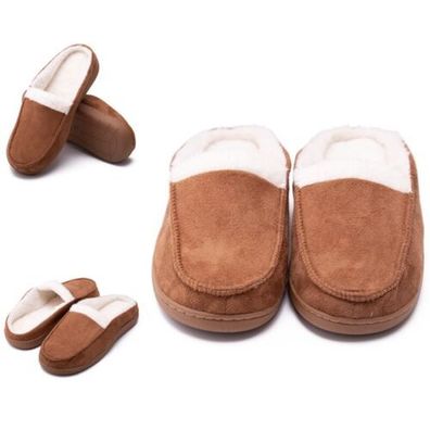 Unisex Hausschuhe Pluschgekleidet Heimschuhe Frauen Herren Schlupfen Haus