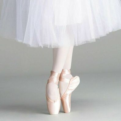 Damen Kinder Praxis Ballett Spitze Schuhe Profi Tanzschuhe SatinJ1