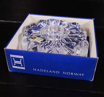 Hadeland Norway Nautilus Kristall Kerzenhalter 34045 Willy Johansson 2#Y2