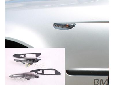 Seitenblinker Set klarglas schwarz für BMW 3er E46 Limo Touring Bj 2001-2005