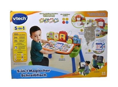 VTech 5-in-1 Magischer Schreibtisch Interaktiver Kinderschreibtisch + Hocker * V
