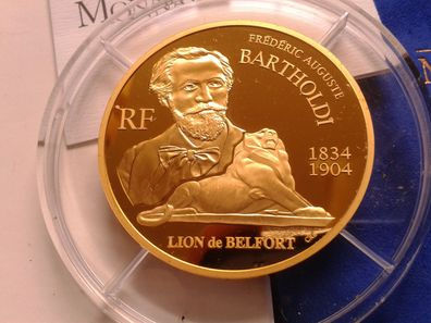 100 euro 2004 PP Frankreich Bartholdi Freiheitsstatue 155,5g 5 Unzen Gold 5oz. Gold