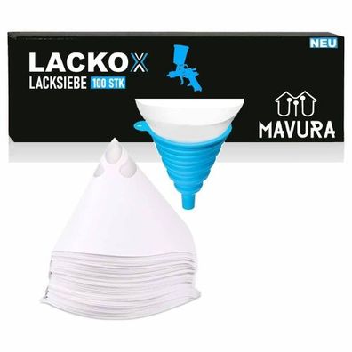 LACKOX Lacksiebe Filter Lack Farbsiebe Lackfilter Nylonsiebe für Autolack 100er