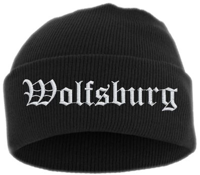 Wolfsburg Umschlagmütze - Altdeutsch - Bestickt - Mütze mit breitem ...