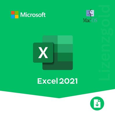 Microsoft Excel 2021 für Mac - Vollversion - Kein Abo