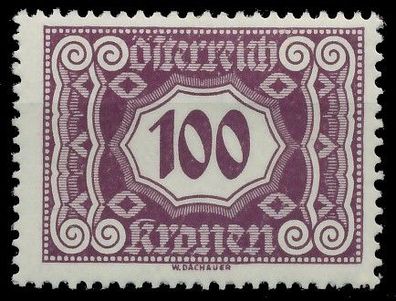 Österreich Portomarken 1922 Nr 118 ungebraucht X753DD6