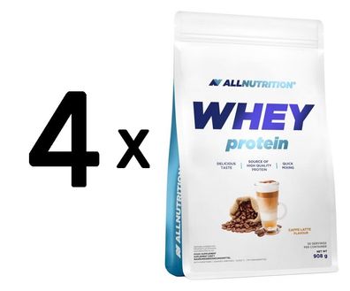 4 x Whey Protein, Caffe Latte - 908g
