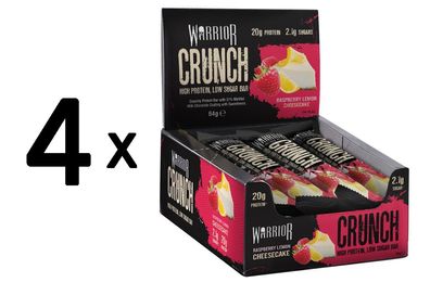 4 x Crunch Bar, Raspberry Lemon Cheesecake - 12 bars