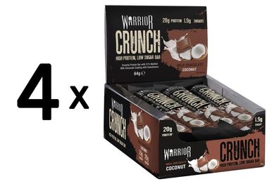 4 x Crunch Bar, Milk Chocolate Coconut - 12 bars