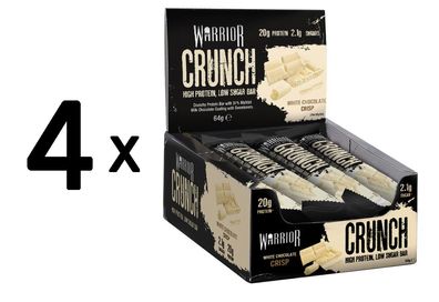 4 x Crunch Bar, White Chocolate Crisp - 12 bars