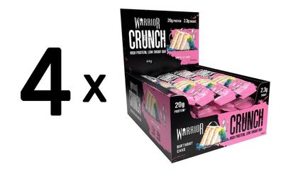 4 x Crunch Bar, Birthday Cake - 12 bars