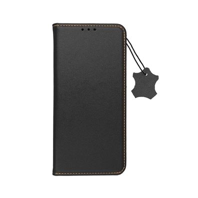 Smart Pro Echt Leder Hülle Tasche kompatibel mit Xiaomi Redmi Note 12s Schwarz