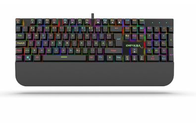 INCA IKG-443 Gaming Tastatur mechanische Metalltastatur 18 LED Modus RGB Beleuchtu...