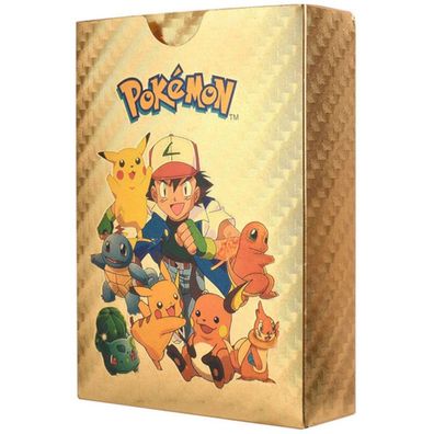 55 Stück VMAX Deutsche Pokémon Karten Gold-Metallic - Spiel & Spaß in Sammelbox