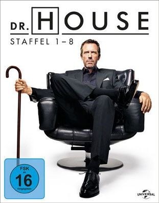 Dr. House - Gesamtbox 1-8 (BR) 39Disc Min: 7765/ DD/ VB Komplette Serie - Universal