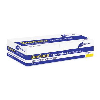 BeeSana® Nasenverband mit Ohrschlaufen - B01DBOYDIG | Packung (20 Stück)