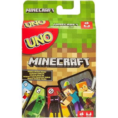 Minecraft UNO Spiel & Sammel Karten - Gesellschaftsspiele Kartenspiele von Mattel