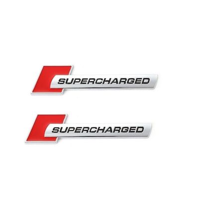 Supercharged Emblem Badge auto aufkleber Schild Car sticker Supercharged badge