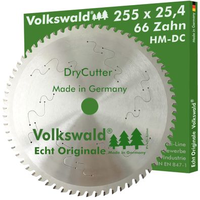 Volkswald ® HM-Kreissägeblatt DryCutter FWW 255x25,4 mm Z= 66 Stahl