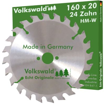 Volkswald ® HM-Sägeblatt W 160x20mm Z= 24