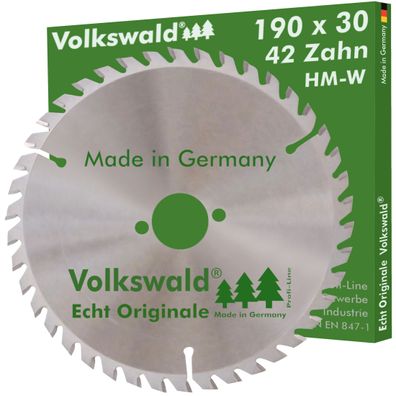 Volkswald ® HM-Sägeblatt W 190x30mm Z= 42