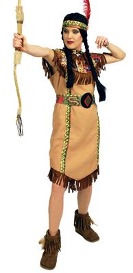 Indianer Kostüm Damen Indianerin Indianerkostüm Wilder Westen Karneval