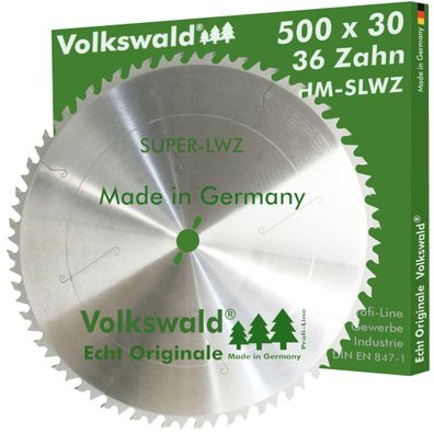 Volkswald ® HM-Kreissägeblatt SLWZ 500 x 30 mm Z= 36 Hartmetall