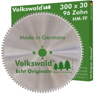 Volkswald ® HM-Sägeblatt TF 300x30mm Z=96 Weichholz Kreissägeblatt