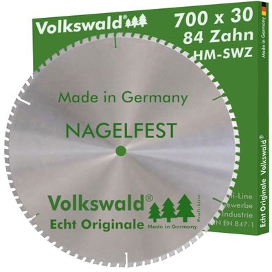 Volkswald ® HM-Sägeblatt SWZ 700 x 30 mm Z= 84 nagelfest Kreissägeblatt