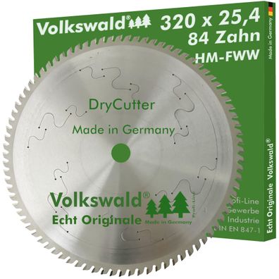 Volkswald ® HM-Sägeblatt DryCutter FWW 320x25,4 mm Z= 84 Kreissägeblatt