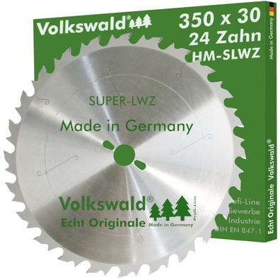 Volkswald ® HM-Kreissägeblatt SLWZ 350 x 30 mm Z= 24 Hartmetall Hartholz