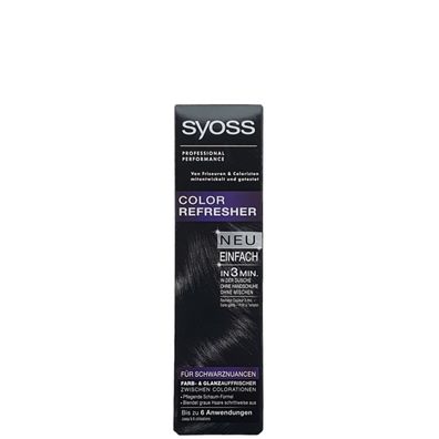Syoss/ Color Refresher Mousse "Schwarznuancen" 75ml/ Zwischencoloration/ Haarfarbe