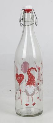 Drahtbügelflasche 1L Bügelverschluss Wasserflasche Trinkflasche Flasche