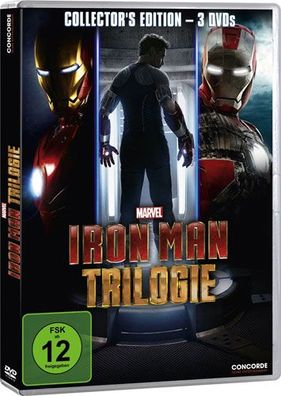 Iron Man Trilogie (DVD) C.E. 3DVDs Min: 382/ DD5.1/ WS - Concorde 1718 - (DVD Video