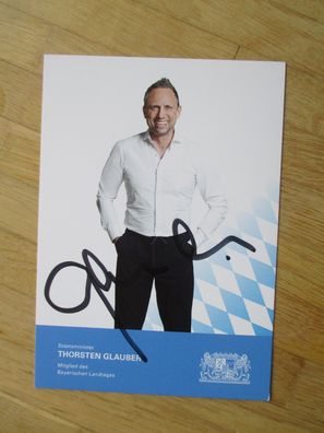 Bayern FW Staatsminister Thorsten Glauber - handsigniertes Autogramm!