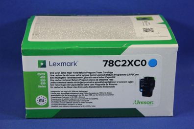 Lexmark 78C2XC0 Toner Cyan -A