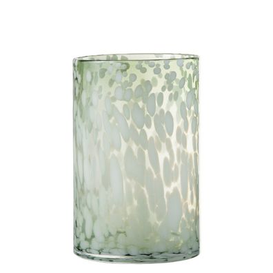 J-Line Vase Speckle - Glas - Grün/ Weiß - Groß