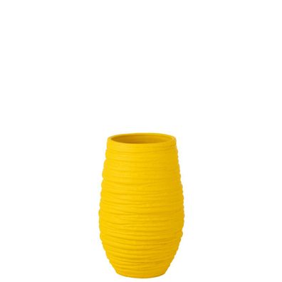 J-Line Vase Fiesta Keramik Gelb Groß, H 40cm