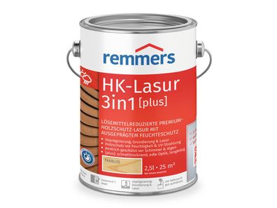Remmers HK Lasur 3in1 (plus] 2,5 Liter Holzlasur Holzschutz vom Fachhändler