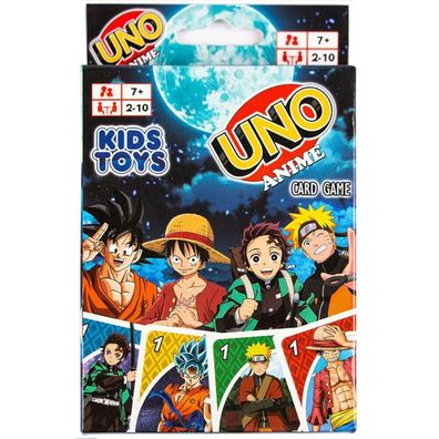 Anime & Manga UNO Spiel & Sammel Karten - One Piece & Naruto Spielkarten von Mattel