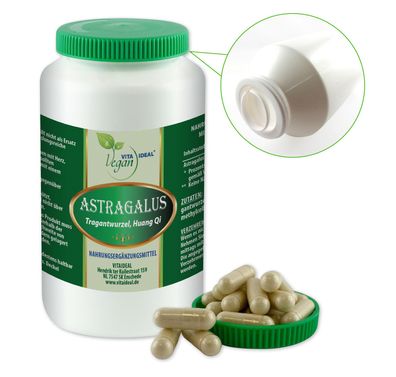 VITA IDEAL Vegan® Astragalus Kapseln - Astragalwurzel - Tragantwurzel