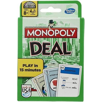 Monopoly Deal UNO Spiel & Sammel Karten - Hasbro Monopoly Spielkarten von Mattel