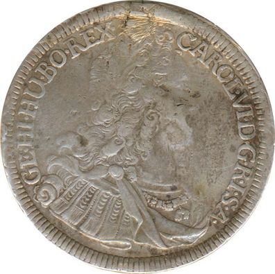 Österreich Ein Taler 1725 Karl VI Silber*