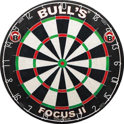 BULL'S Focus II Bristle Dart Board, 45,5 cm / Inhalt 1 Stück