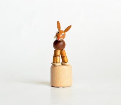 Holzspielzeug Wackelfigur Hase Höhe=8,5cm NEU Spielzeug Wackeln Wackeltier