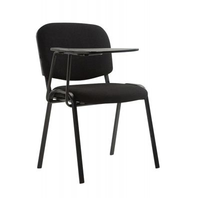 Stuhl Ken mit Klapptisch Stoff (Farbe: schwarz)