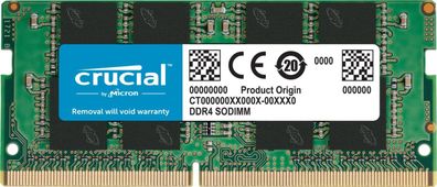 Crucial RAM 8GB DDR4 3200MHz CL22 (2933MHz oder 2666MHz) Laptop Arbeitsspeicher