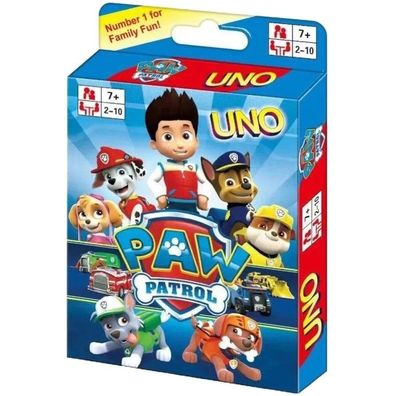 Paw Patrol UNO Spiel & Sammel Karten - Anime Kinder Gaming Spielkarten von Mattel